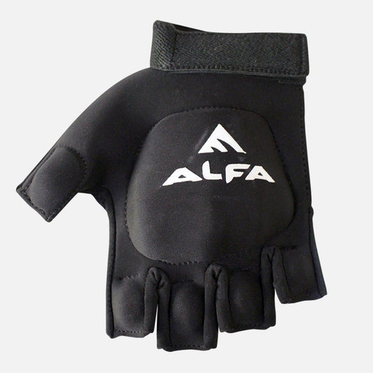 ALFA Black Padded Gloves - CUT FINGER
